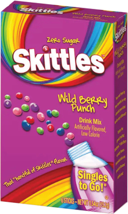 Skittles Singles Wild Berry Punsch Drink Mix - 15,5 gram