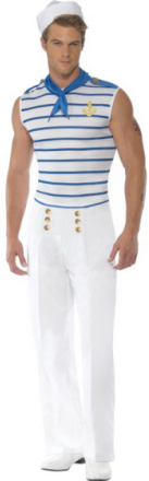 French Sailor Kostyme - Strl L