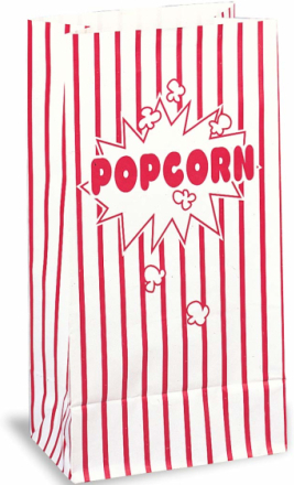 10 stk Popcorn Papperspåsar