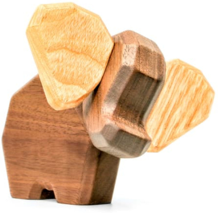 FableWood træfigur - Lille elefant