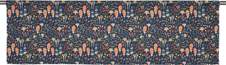 Örtsus Mörkblå/Orange Slät gardinkappa Arvidssons Textil