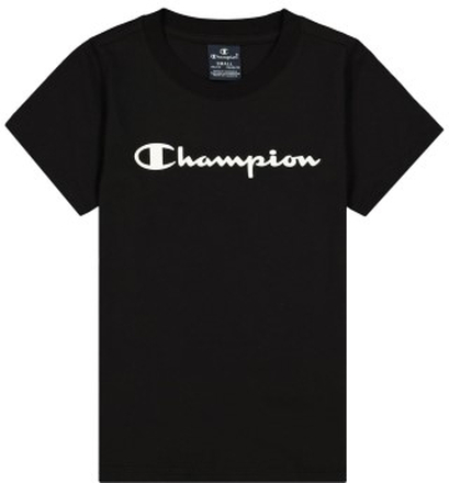 Champion Classics Crewneck T-shirt For Girls Svart bomull 110-116