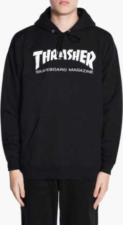 Thrasher - Skate Mag Hood - Sort - M