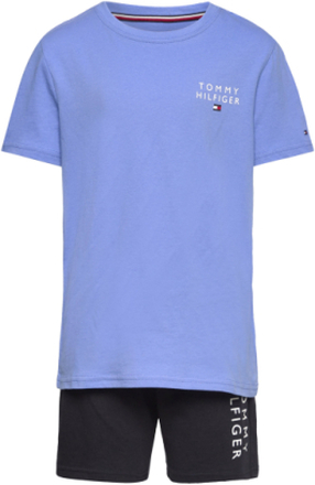 Ss Short Pj Set Basics Sets Sets With Short-sleeved T-shirt Multi/patterned Tommy Hilfiger