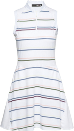 Striped Fit-And-Flare Piqué Dress Sport Short Dress Multi/patterned Ralph Lauren Golf