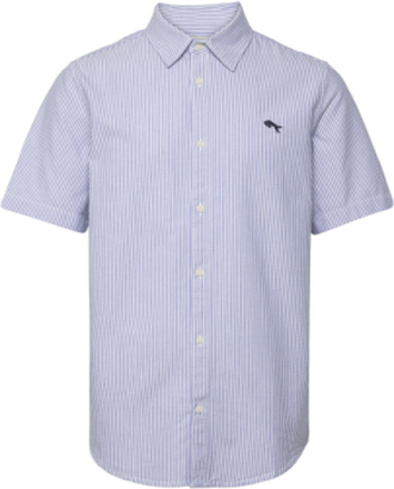 Ss Shirt Tops Shirts Short-sleeved Blue Wrangler
