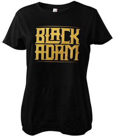 Black Adam Gold Logo Girly Tee, T-Shirt