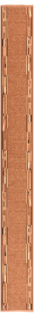 vidaXL Gångmatta brun 100x500 cm halkfri