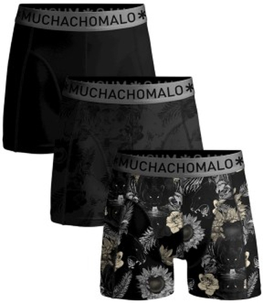 Muchachomalo 3P Cotton Stretch Panther Boxer Sort bomuld Large Herre