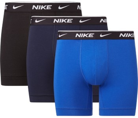 Nike 3P Everyday Essentials Cotton Stretch Boxer Svart/Blå bomull Large Herre