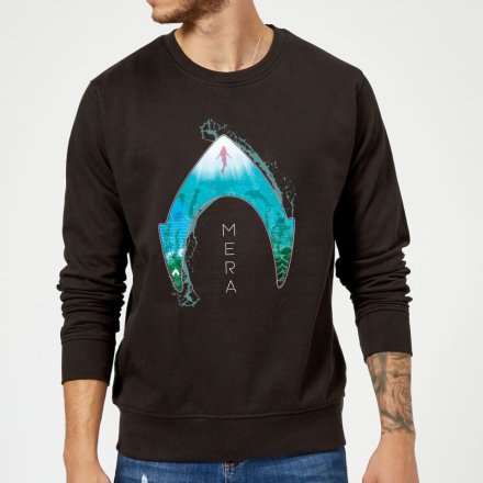 Aquaman Mera Logo Sweatshirt - Black - M - Black
