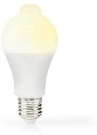 Nedis LED-lampa E27 | A60 | 8.5 W | 806 lm | 3000 K | Vit | Matt | Rörelsedetektor | 1 st.