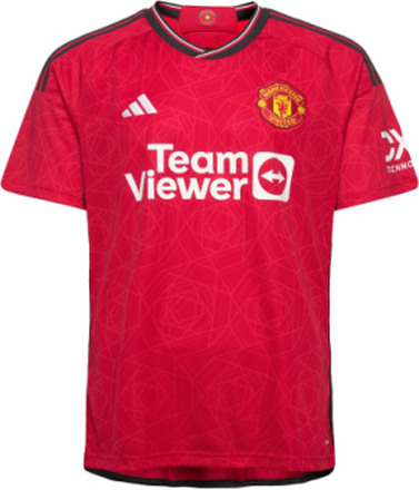 Manchester United 23/24 Home Jersey T-shirts Football Shirts Rød Adidas Performance*Betinget Tilbud