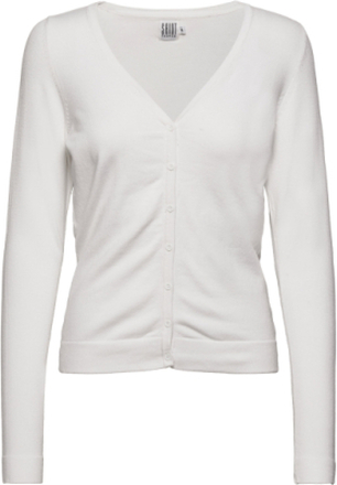 A2510, Milasz V-Neck Cardigan Tops Knitwear Cardigans White Saint Tropez