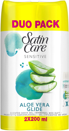 Gillette Venus Satin Care Shaving Gel Sensitive Aloe Vera Glide 4