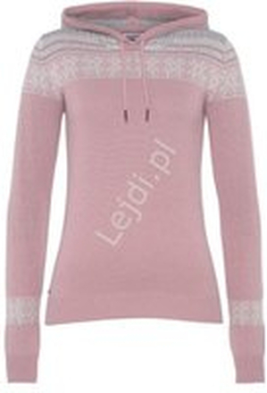Różowy sweter w norweskim stylu, modny sweter KangaROOS