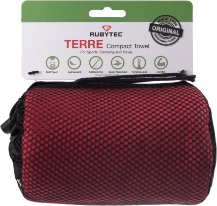 Rubytec Terre compact towel red XL