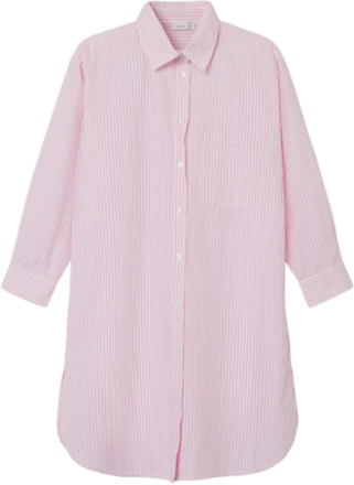 Nkfoda Ls Shirtdress Dresses & Skirts Dresses Casual Dresses Long-sleeved Casual Dresses Pink Name It