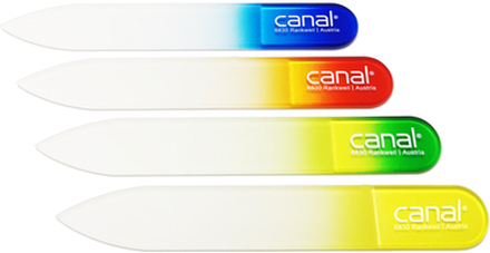 canal® hærdet glasfil med farvet håndtag 8 cm