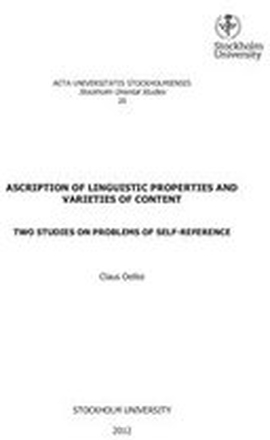 Ascription of linguistic properties and varieties of content : two studies on problems of self-reference