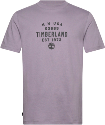 Refibra Front Graphic Short Sleeve Tee Purple Ash Designers T-Kortærmet Skjorte Purple Timberland