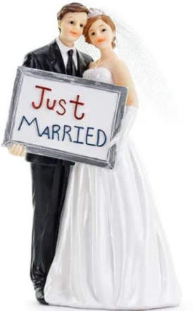 Just Married - Brudepar Figur 14,5 cm