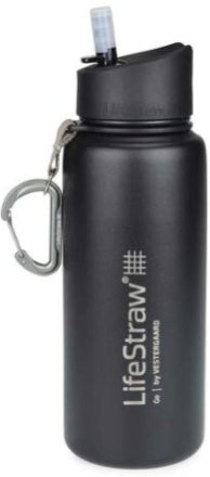 LifeStraw Go Flaska m/Vattenfilter Black, Stainless Steel, 650 ml