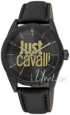 Just Cavalli JC1G207L0035 Classic Svart/Läder Ø42 mm