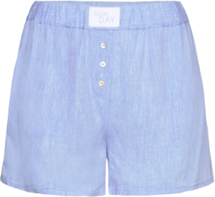 Justine - Short Pyjama Bottom Shorts Blue Etam