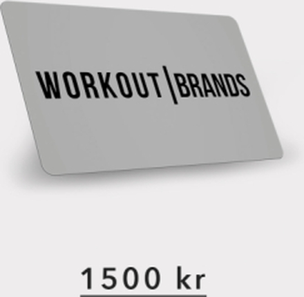 Workout Brands Presentkort Workout Brands 1500,00 kr Presentkort