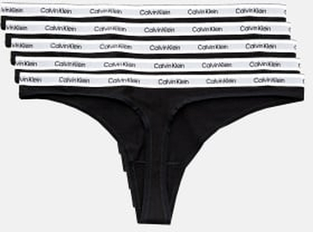 Calvin Klein 5 pack Thong Low Rise BLACK/BLACK/BLACK/B S