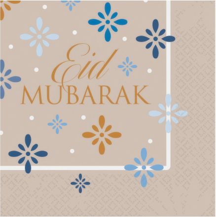 Servetter Eid Mubarak - 16-pack