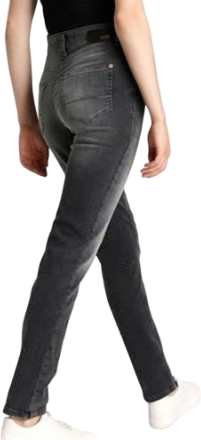 MAC Melanie Damen Jeans mit Straight-Leg Denim-Hose in Feminine-Fit 84119467 Anthrazit