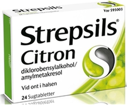 Strepsils (Läkemedel) 24 tabletter Citron