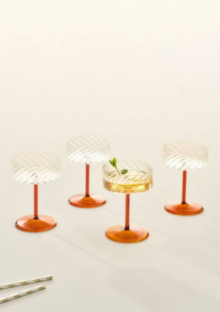 CAIO cocktailglas 4-pack Transparent/amber
