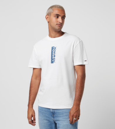 Tommy Jeans Jersey Logo T-Shirt, vit
