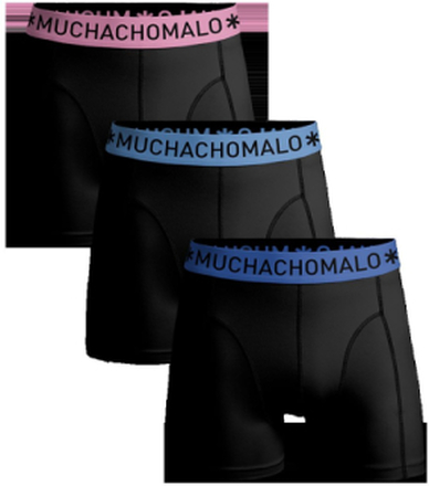 Muchachomalo Boxershorts Microfiber 3-pack Black/Black/Black-L