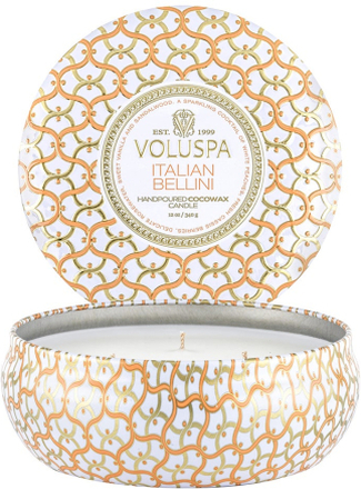 Voluspa 3-Wick Tin Candle Italian Bellini - 340 g