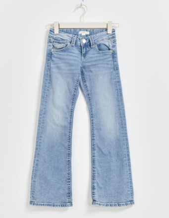Gina Tricot - Chunky low flare jeans - young-low-waist - Blue - 164 - Female
