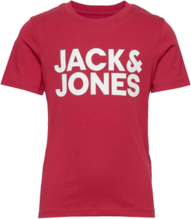 Jjecorp Logo Tee Ss Crew Neck Noos Jr T-shirts Short-sleeved Rød Jack & J S*Betinget Tilbud