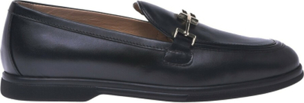 Black calfskin loafers