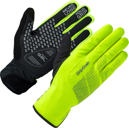 Gripgrab Ride Hi-Vis Waterproof Winter Glove Yellow Hi-vis Treningshansker S