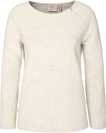 Varg Women's Fårö Wool Jersey Off White Långärmade vardagströjor XL