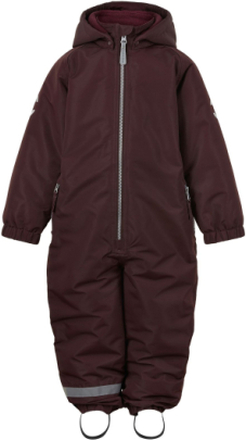 Snow Suit Junior Outerwear Coveralls Snow/ski Coveralls & Sets Brun Mikk-line*Betinget Tilbud