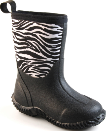 Vincent Vincent Kids' Zebra Black Neopren støvler 25