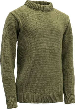 Devold Nansen Man Sweater Crew Neck OLIVE Långärmade vardagströjor XXL