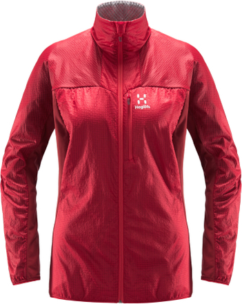 Haglöfs Haglöfs Summit Hybrid Jacket Women Hibiscus Red/Brick Red Syntetjakker mellomlag XS