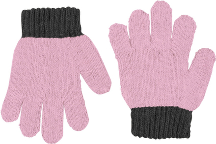 Lindberg Lindberg Kids' Sundsvall Glove 2 Pack Pink/Anthracite Hverdagshansker 15CM/5-8 Years