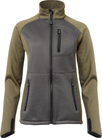 Aclima WoolShell Jacket Woman Gray Pinstripe / Tarmac Mellomlag trøyer XL