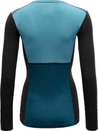 Devold Women's Lauparen Merino 190 Shirt MOON/INK/FLOOD Undertøy overdel XL